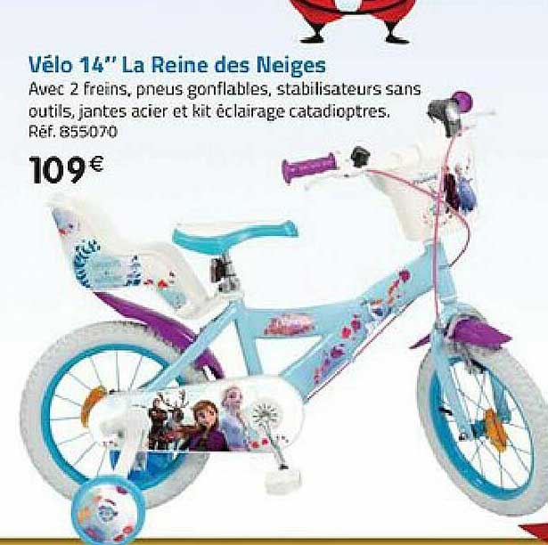 vélo 14" la reine des neiges