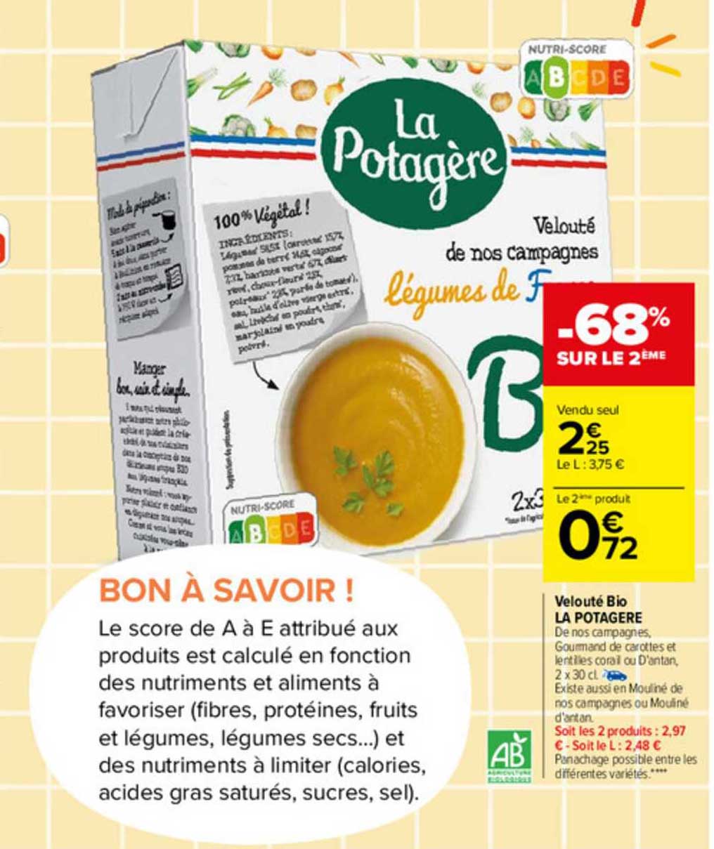 Velouté Bio La Potagère