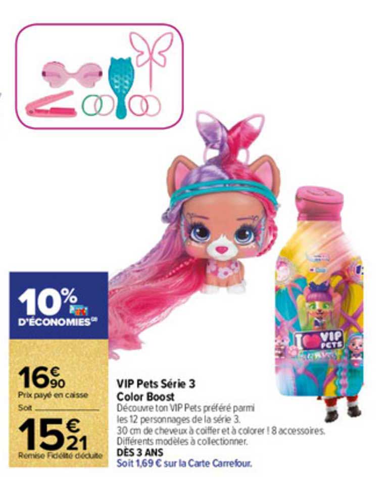 vip pets série 3 color boost
