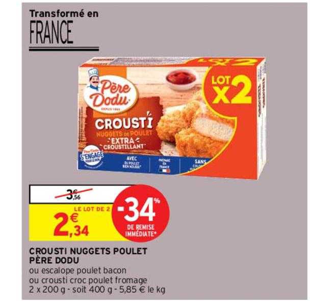 crousti nuggets poulet père dodu