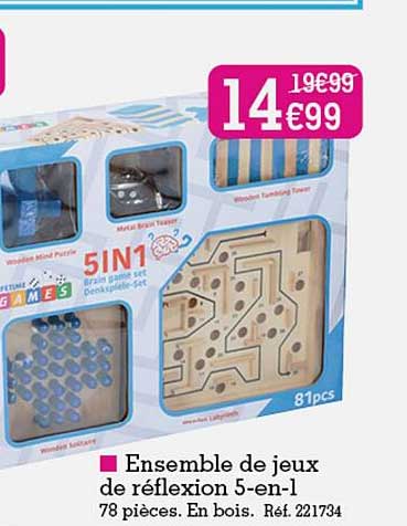 ensemble de jeux de réflexion 5-en-1