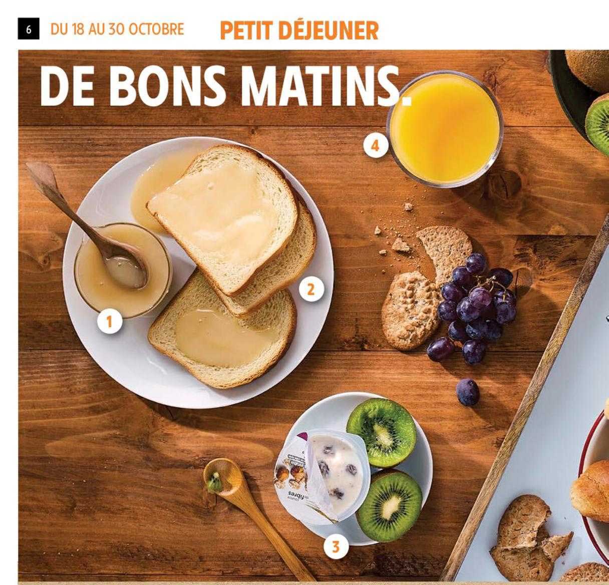 petit déjeuner de bons matins