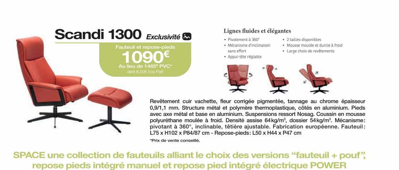 fauteuil et repose-pieds scandi 1300