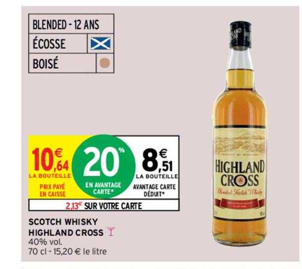 scotch whisky highland cross