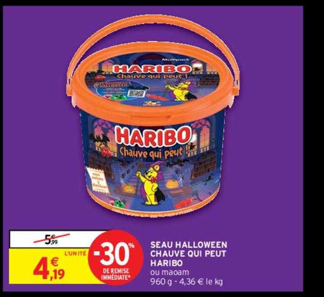 seau halloween chauve qui peut haribo