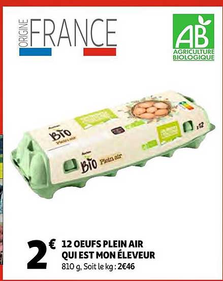 12 oeufs plein air qui est mon éleveur