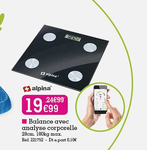 balance avec analyse corporelle alpina