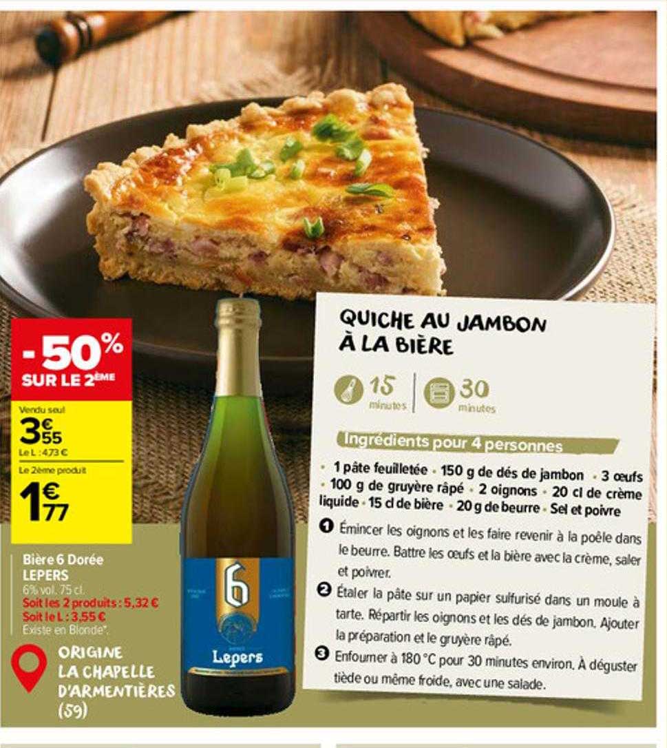 bière 6 dorée lepers