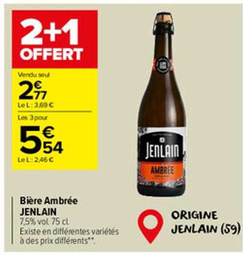 Bière Ambrée Jenlain
