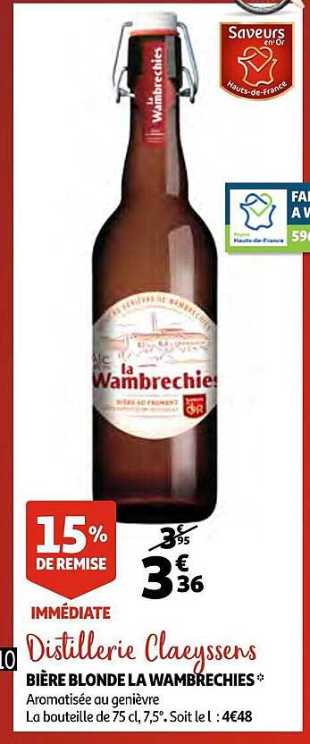 Bière Blonde La Wambrechies