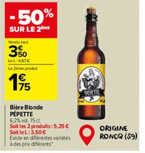 Bière Blonde Pépette