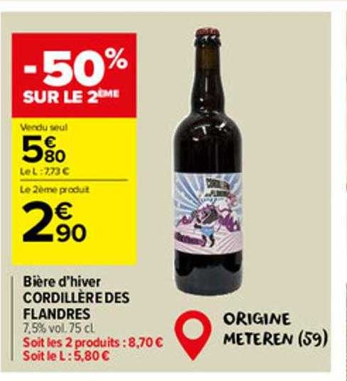 bière d'hiver cordillère des flandres