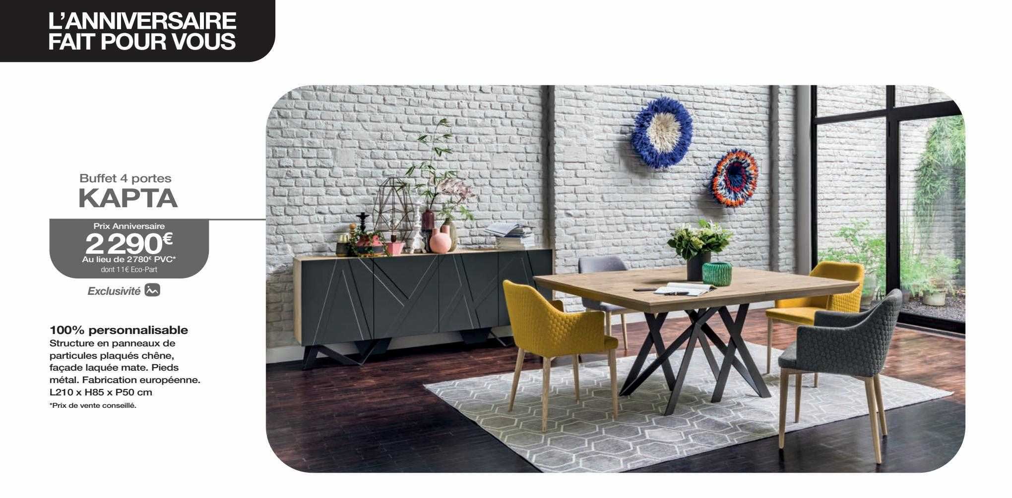 Buffet 4 Portes Kapta