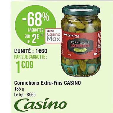 cornichons extra-fins casino
