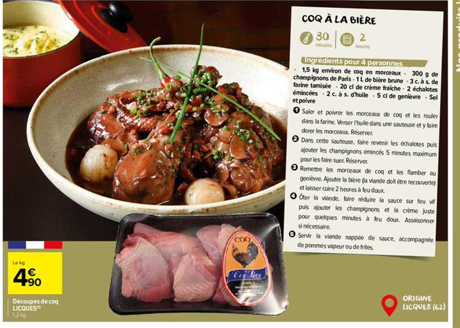 découpes de coq licques