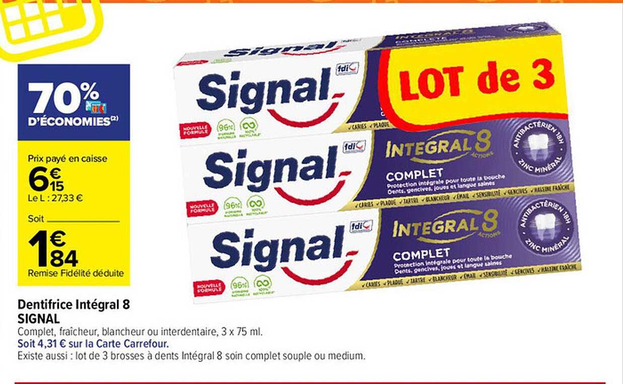 Dentifrice Intégral 8 Signal