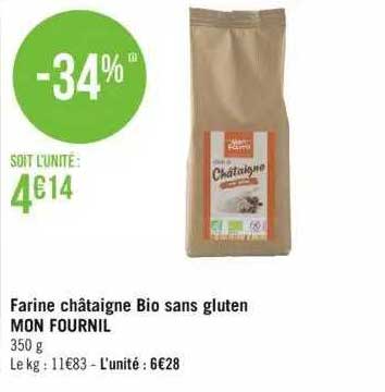 farine châtaigne bio sans gluten mon fournil