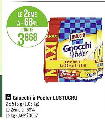 Gnocchi à Poêler Lustucru