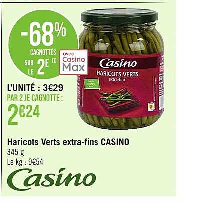 haricots verts extra-fins casino