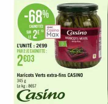 haricots verts extra-fins casino