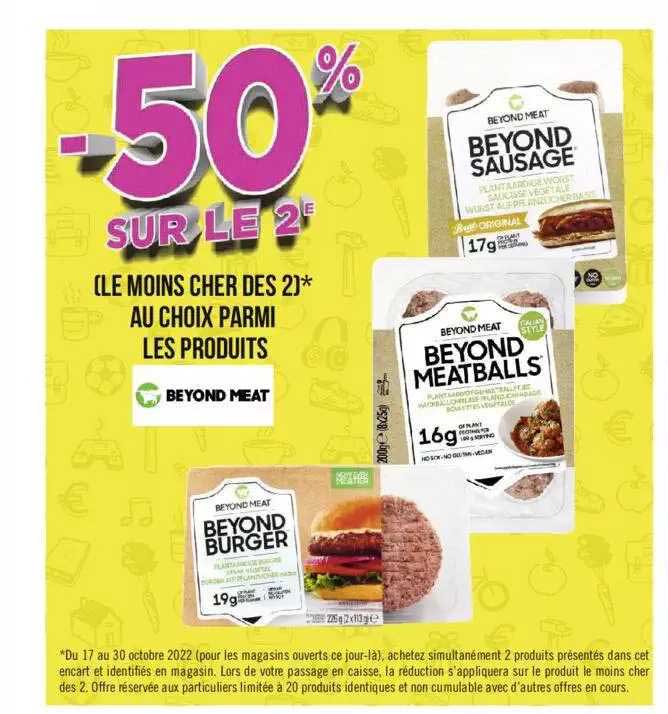 les produits beyond meat