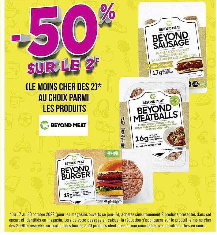 les produits beyond meat