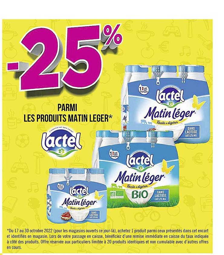 Les Produits Matin Léger Lactel