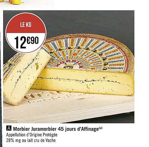 morbier jura morbier 45 jours d'affinage