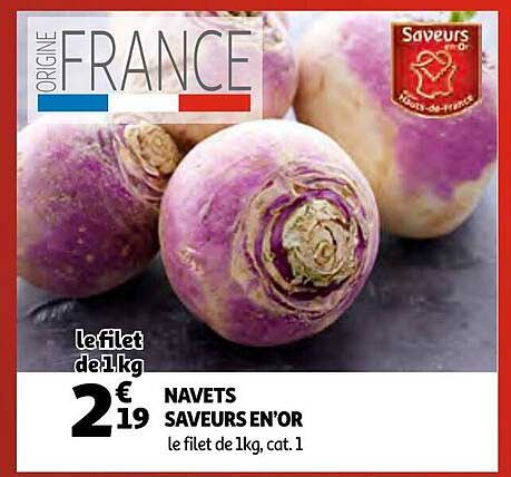 navets saveurs en' or