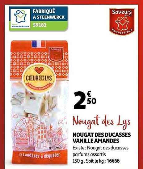 Nougat Des Ducasses Vanille Amandes Nougat Des Lys