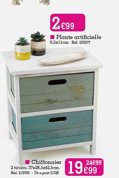 plante artificielle, chiffonnier