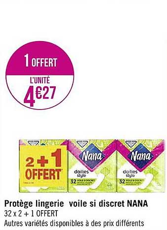 protège lingerie voile si discret nana