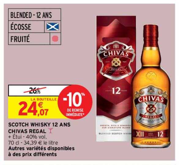 scotch whisky 12 ans chivas regal