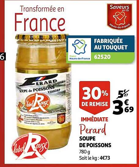 soupe de poissons perard