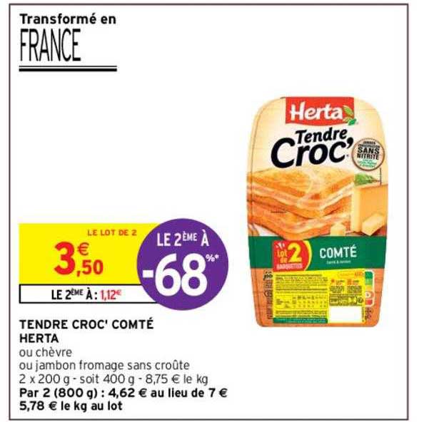 Tendre Croc' Comté Herta