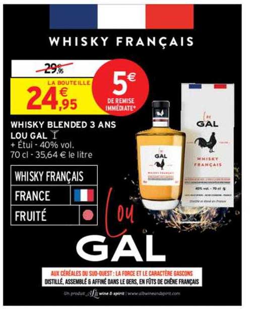 whisky blended 3 ans lou gal