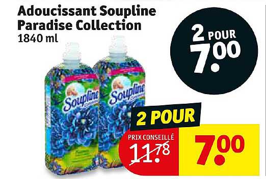 adoucissant soupline paradise collection