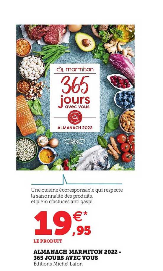 almanach marmiton 2022 - 365 jours avec vous