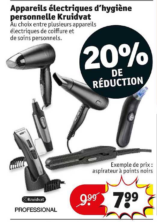 appareils électriques d'hygiène personnelle kruidvat
