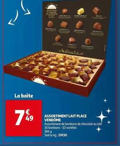 assortiment lait place vendôme