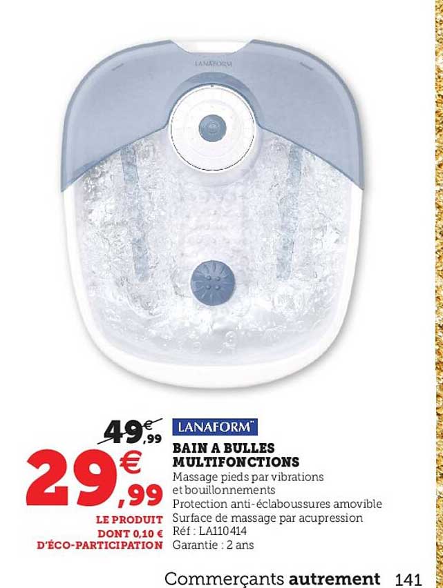 bain à bulles multifonctions lanaform