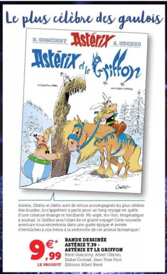 bande dessinée astérix t. 39 - astérix et le griffon
