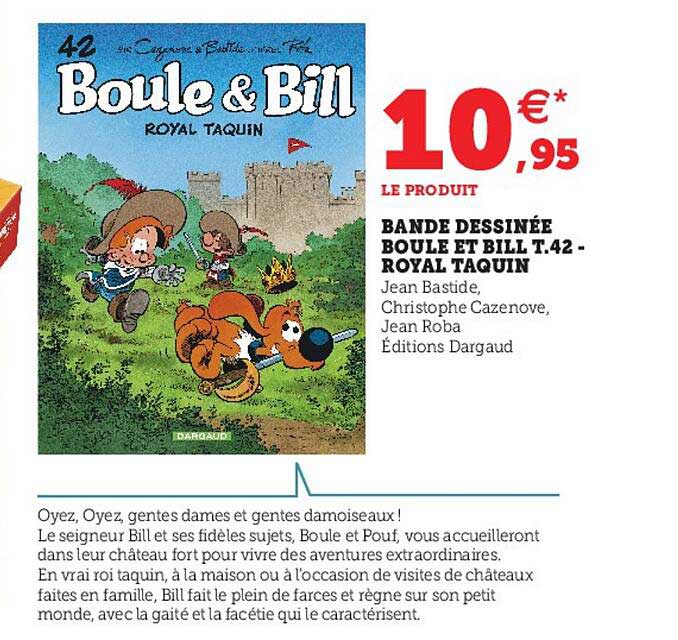 bande dessinée boule et bill t.42 - royal taquin