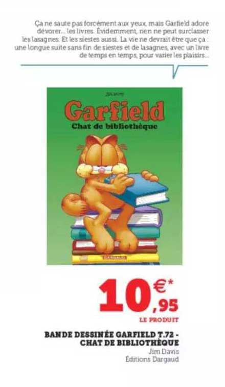 bande dessinée garfield t. 72 - chat de bibliothèque