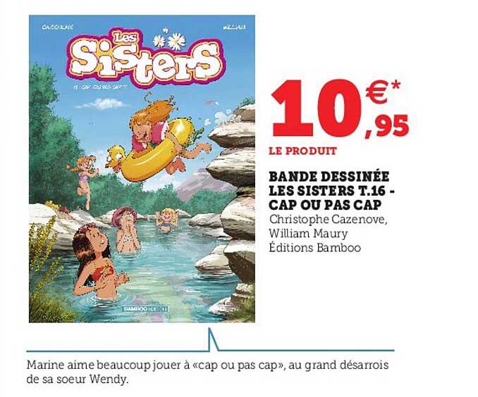 bande dessinée les sisters t. 16 - cap ou pas cap