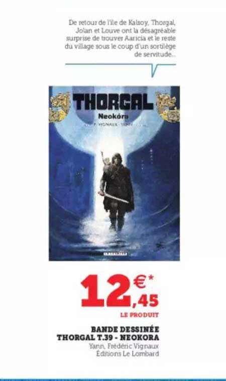 bande dessinée thorgal t. 39 - neokora