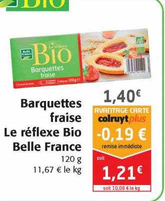 barquettes fraise le réflexe bio belle france