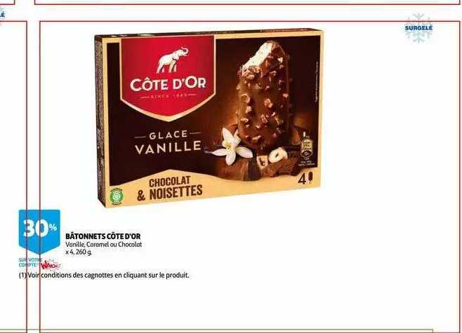 Bâtonnets Côte D'or