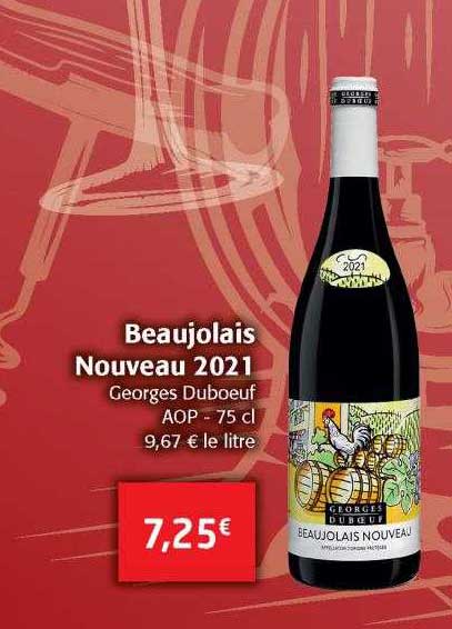 beaujolais nouveau 2021 goerges duboeuf aop