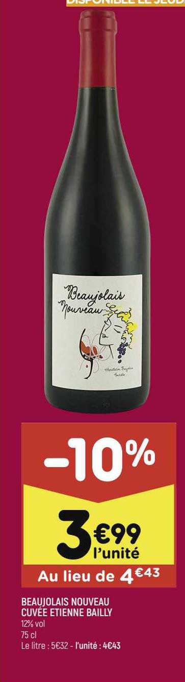 beaujolais nouveau cuvée étienne bailly
